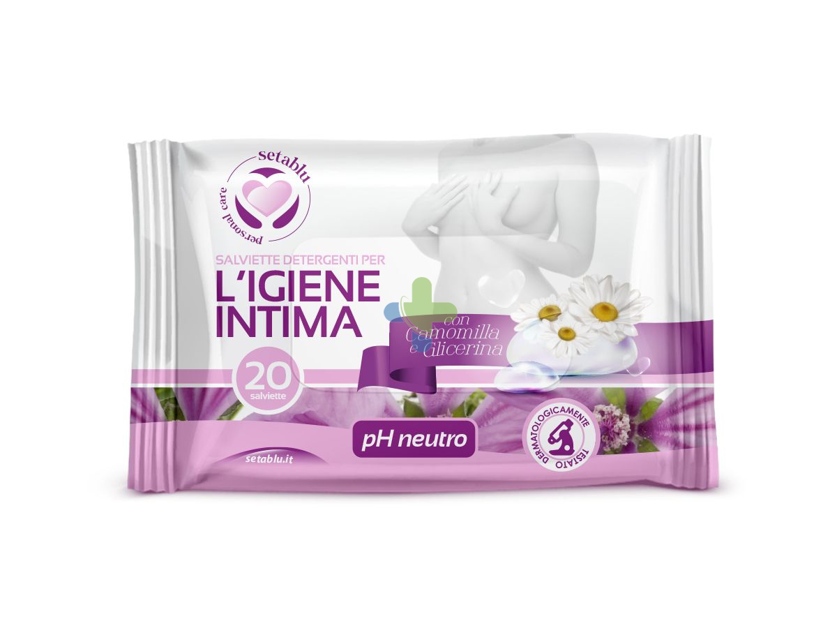 Setablu salviette igiene intima camomilla e glicerina 20 pezzi