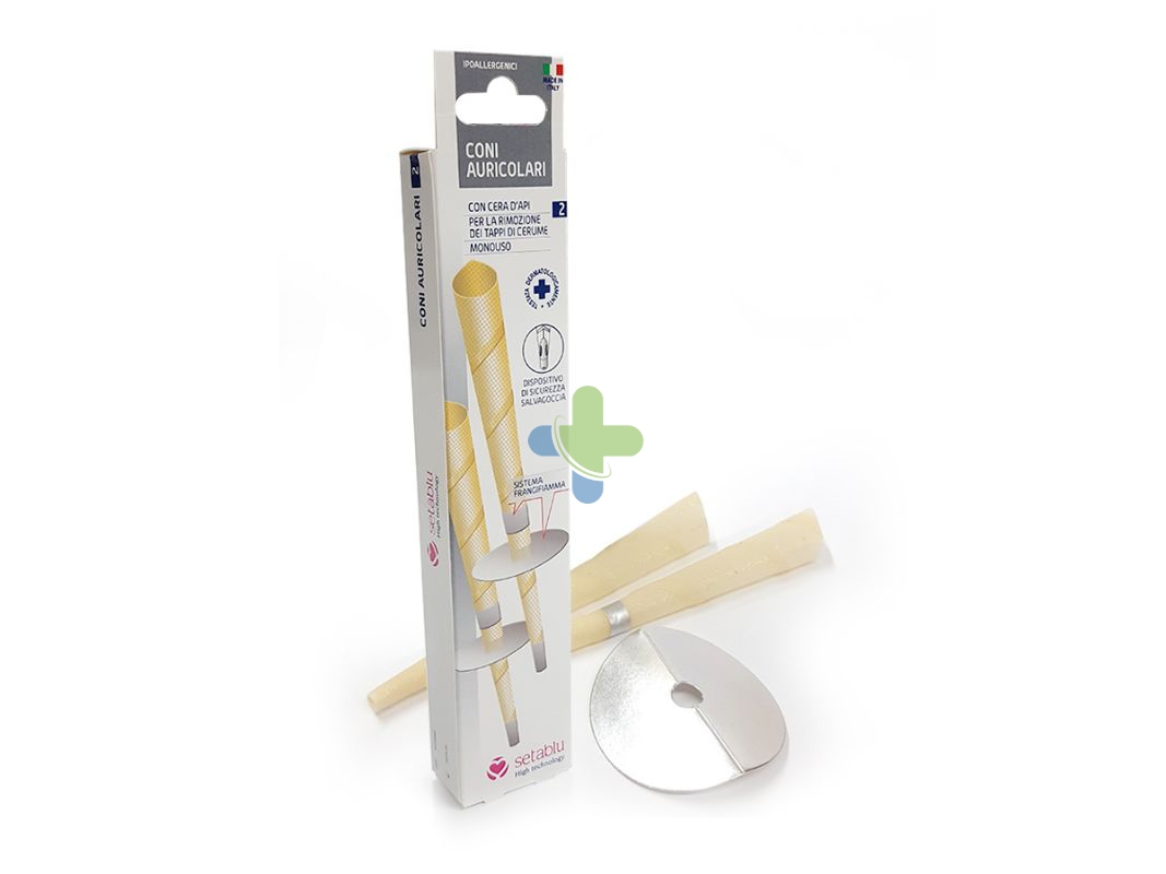 Setablu Coni Auricolari Per Pulizia Orecchie 2 Pezzi