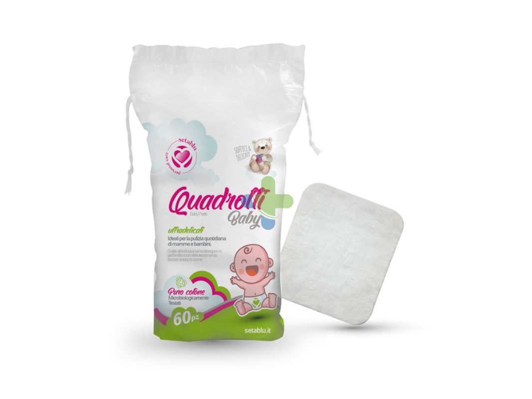 Setablu Dischetti Quadrotti Baby pads 60 pezzi