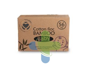 Setablu cotton fioc baby bamboo box da 56 pezzi