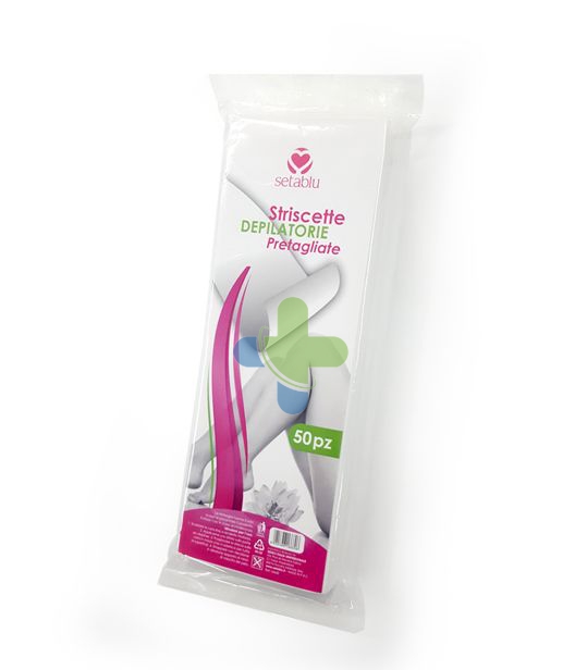 Setablu strisce depilatorie pretagliate 50 pezzi