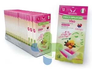Setablu strisce depilatorie viso argan e cera api 12 pezzi