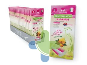 Setablu strisce depilatorie body e bikini argan e cera api 8 pezzi