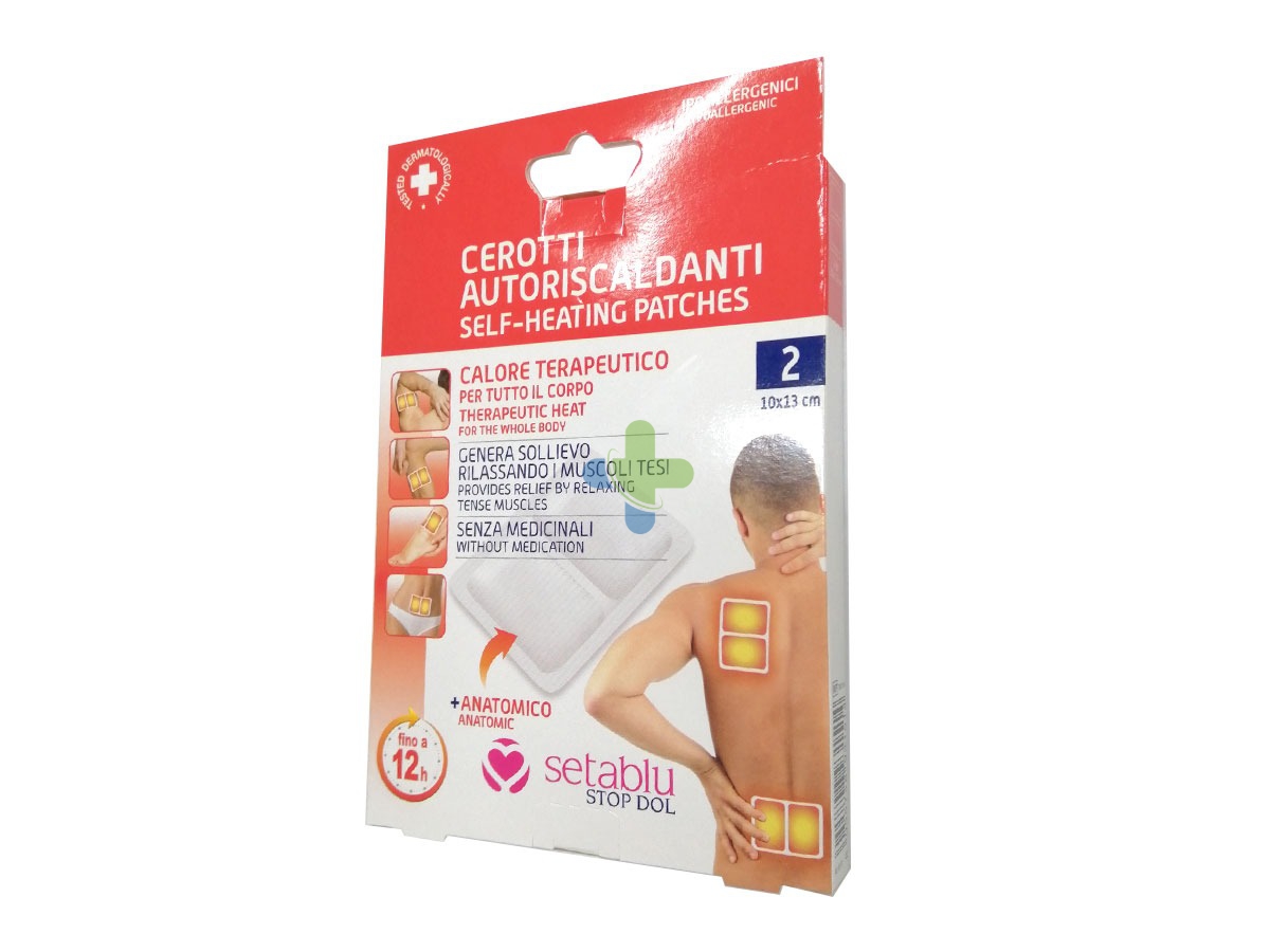 Setablu cerotti autoriscaldanti 2 pezzi 10x13cm