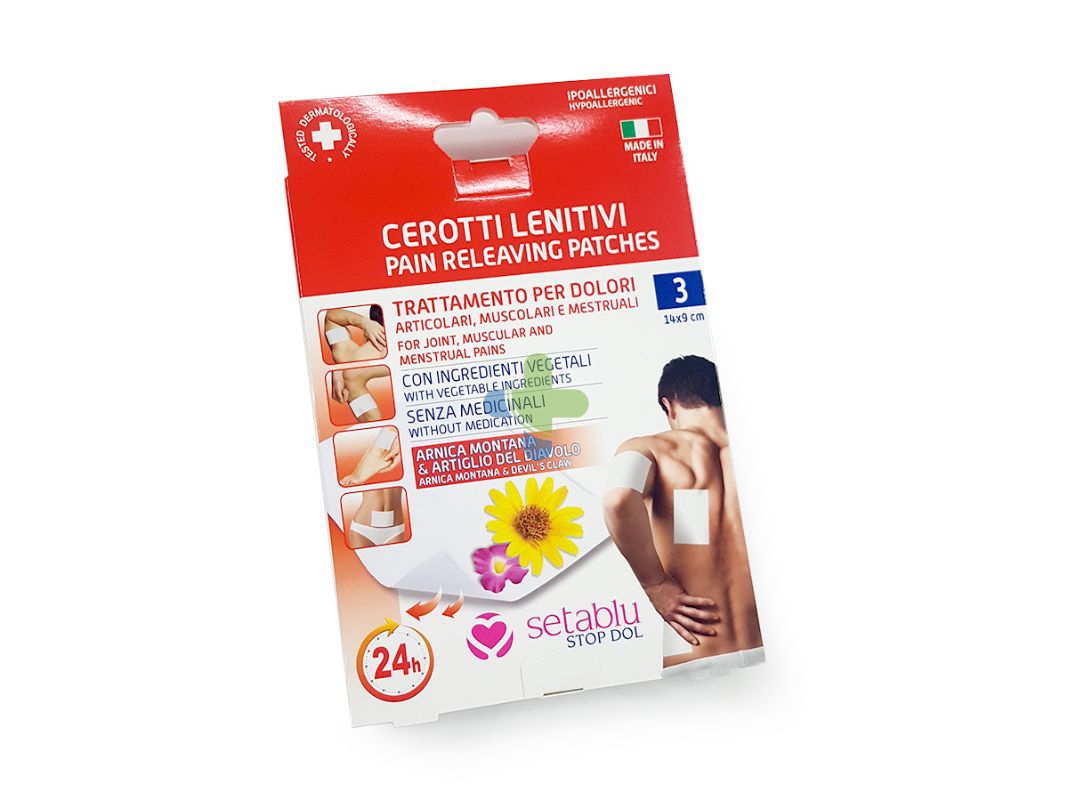 Setablu cerotti lenitivi 14x9 cm 3 pezzi