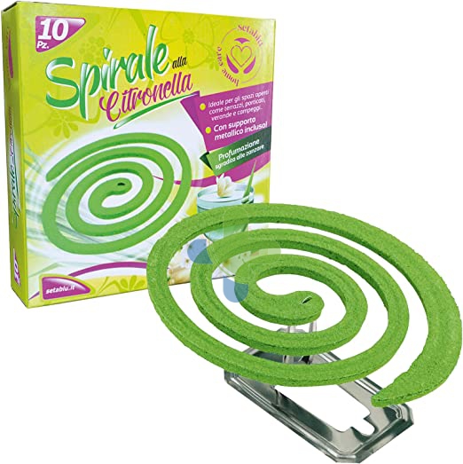 Setablu zampirone spirale alla citronella 10 pz