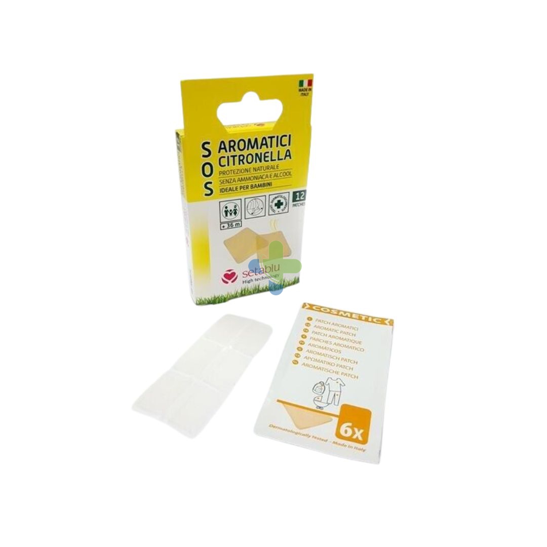 Setablu patches aromatici citronella cerotti pezzi 12 pz