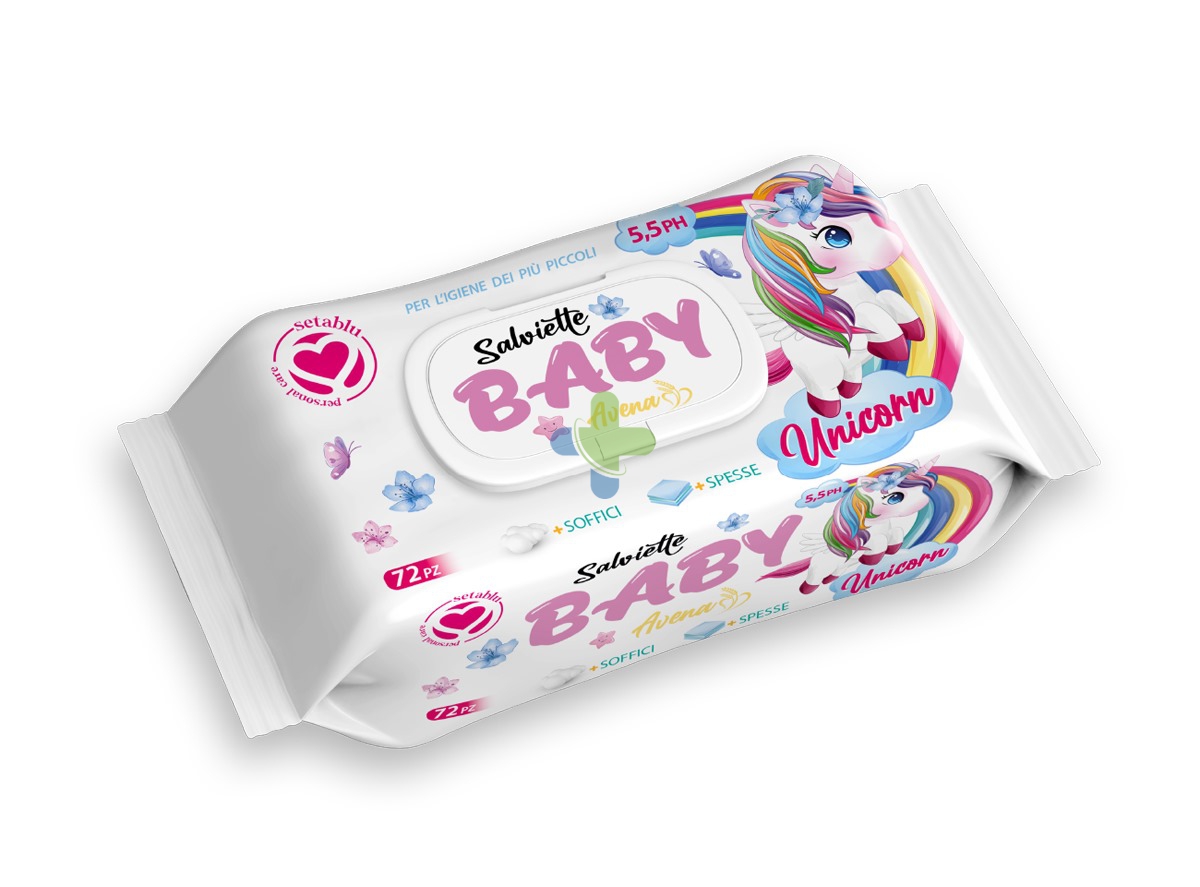 Setablu Salviette Imbevute Unicorno Travel 72 pz
