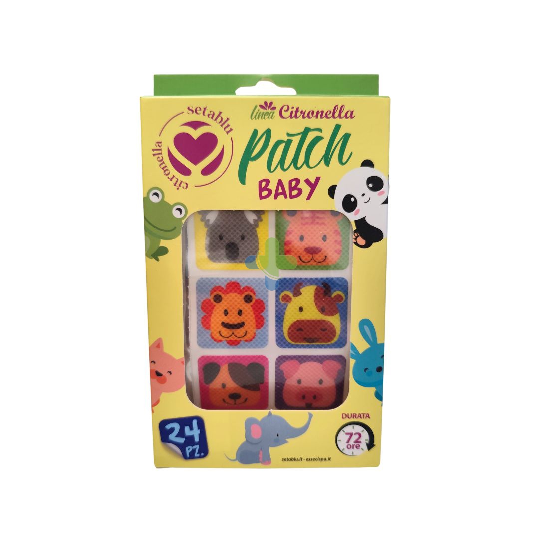 Setablu Patch Baby Citronella Antizanzare 72 h confezione da 24 pezzi.