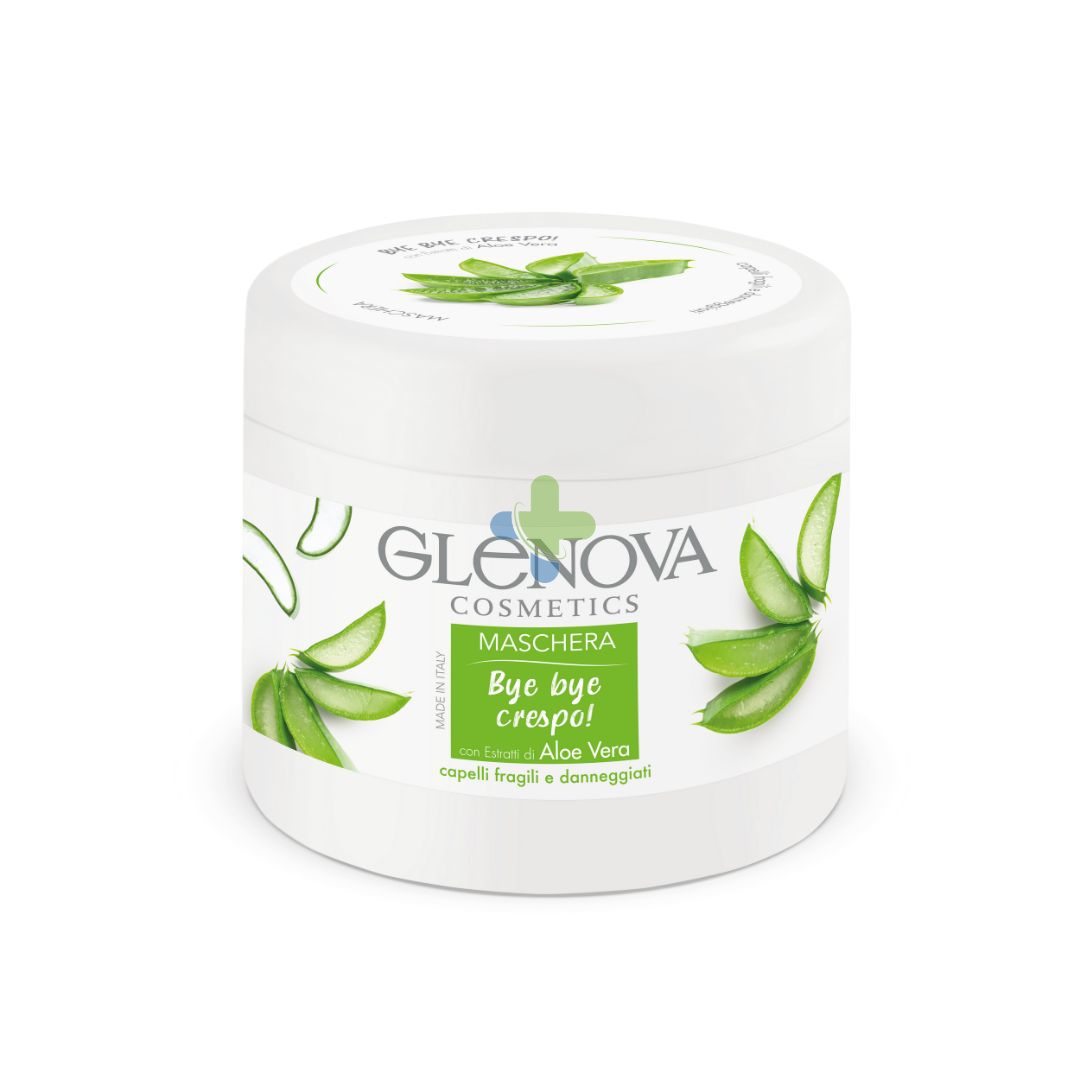 Glenova Maschera Capelli Ristrutturante con Aloe Vera per Capelli Crespi 500ml