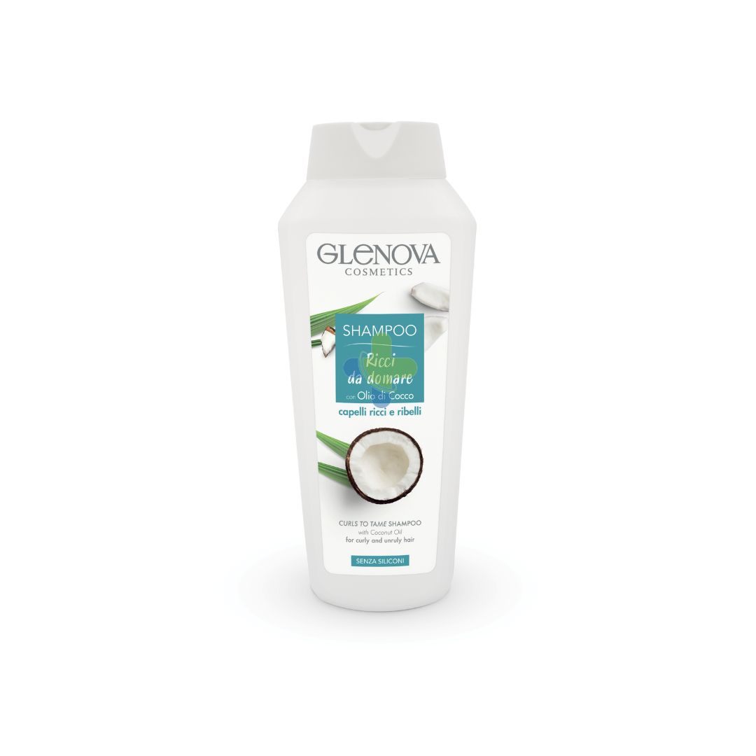 Glenova Shampoo Ricci da Domare con Olio di Cocco per Capelli Ricci 300ml