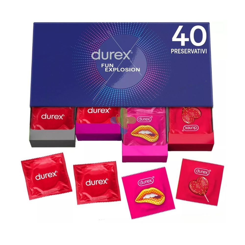 Durex Fun Explosion Confezione di preservativi 40 pz