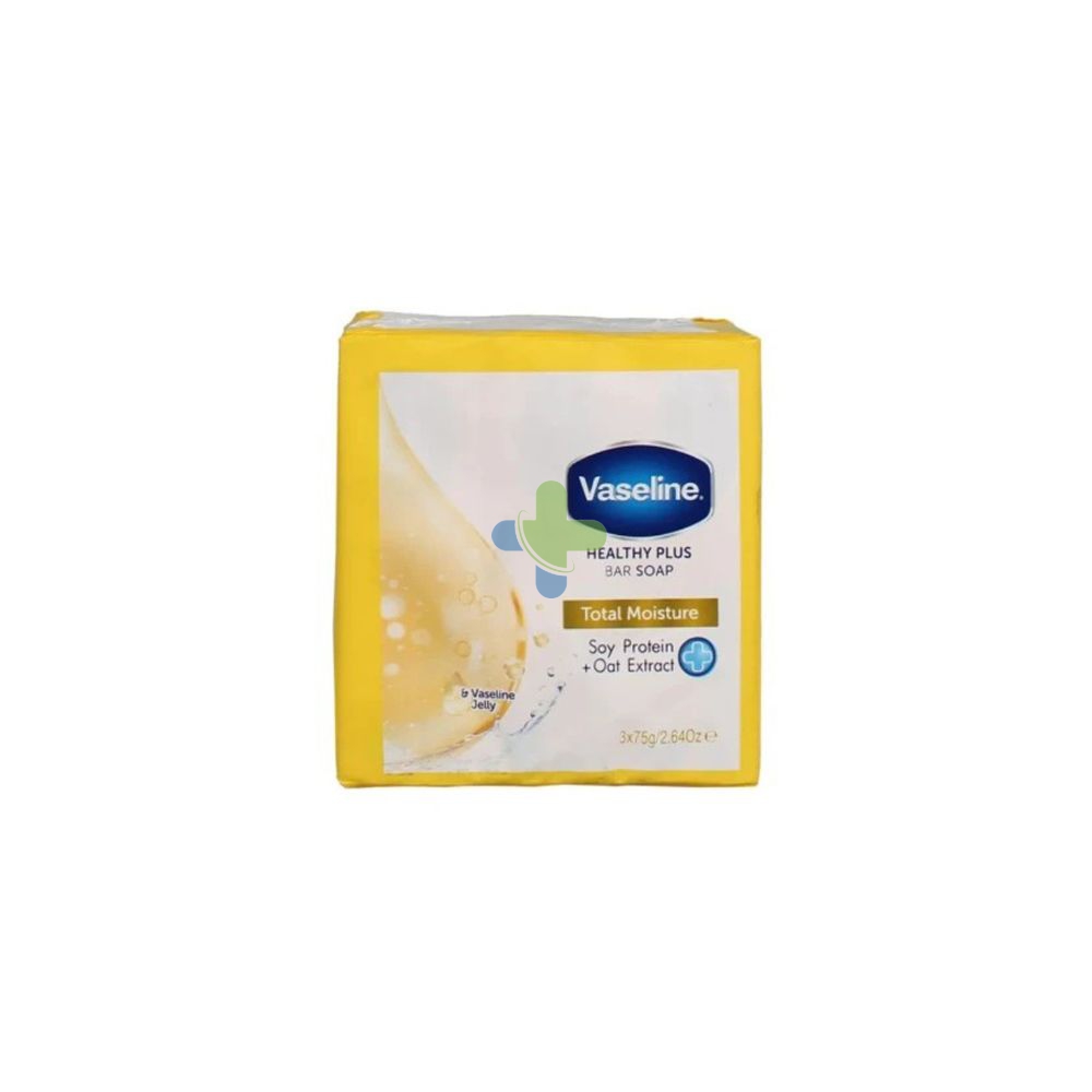 Vaseline Sapone Solido 3pz x 75gr Total Moisture