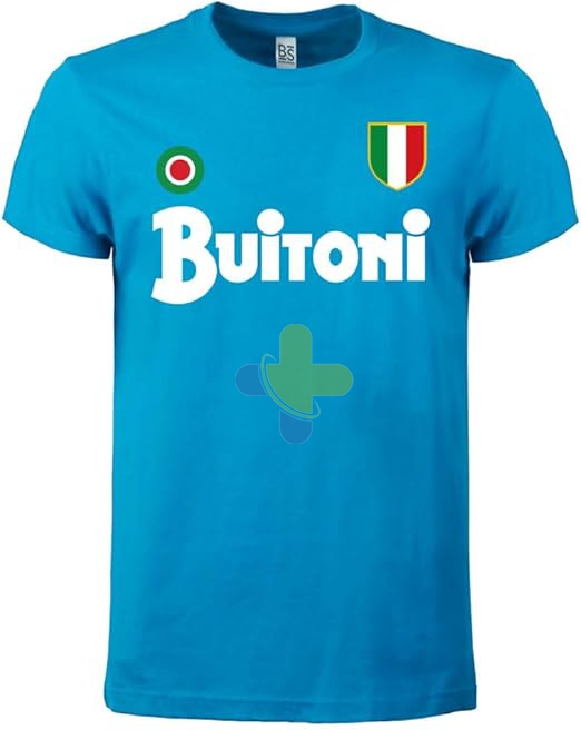 Buitoni T-Shirt Primo Scudetto Napoli 1987/88 ricordo Vintage Taglia M