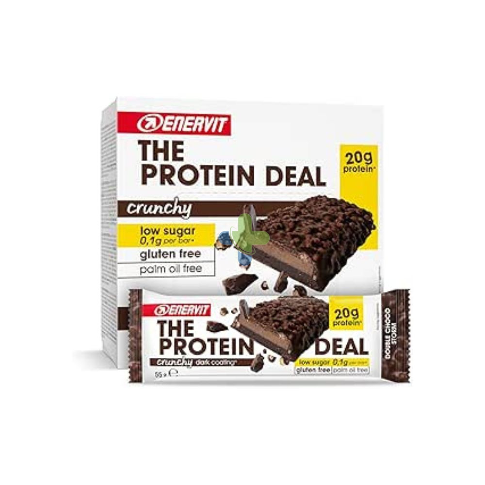 Enervit The Protein Deal Confezione 12 pezzi gusto Double Choco Storm 55g
