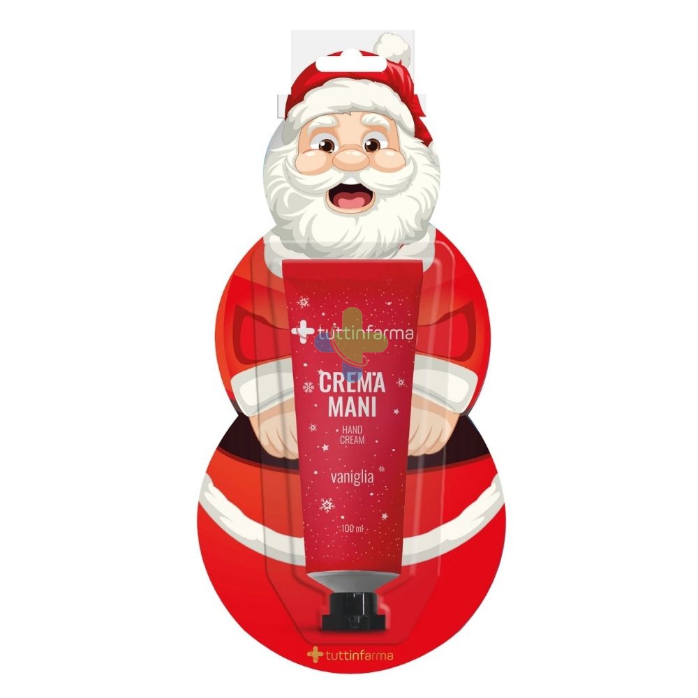Tuttinfarma Crema Mani alla Vaniglia Babbo Natale, 100 ml, Idea Regalo