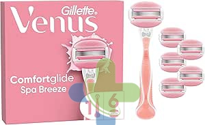 Gillette Venus Comfortglide Spa Breeze Rasoio Donna con 6 Lamette di Ricambio