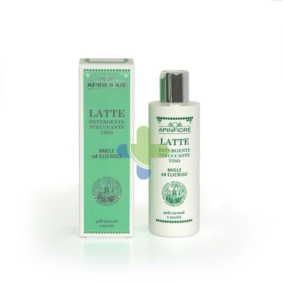 Apinfiore Latte Detergente Struccante Viso Miele ed Elicriso 200 ml