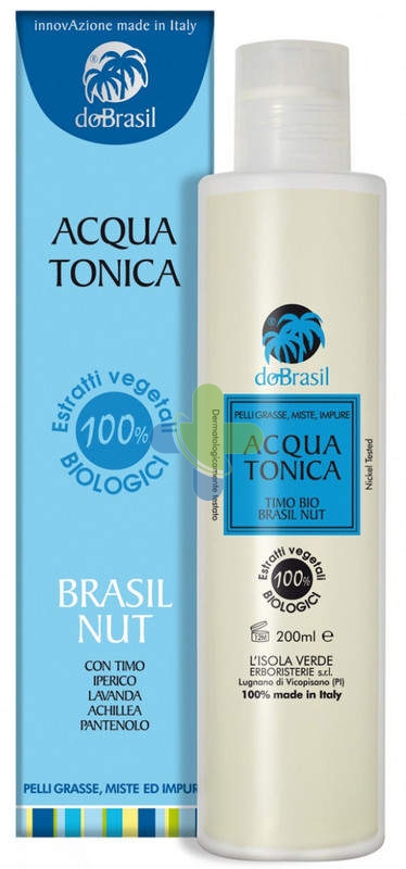 doBrasil Acqua Tonica Pelli Grasse/Impure con Timo, Iperico, Lavanda 200ml