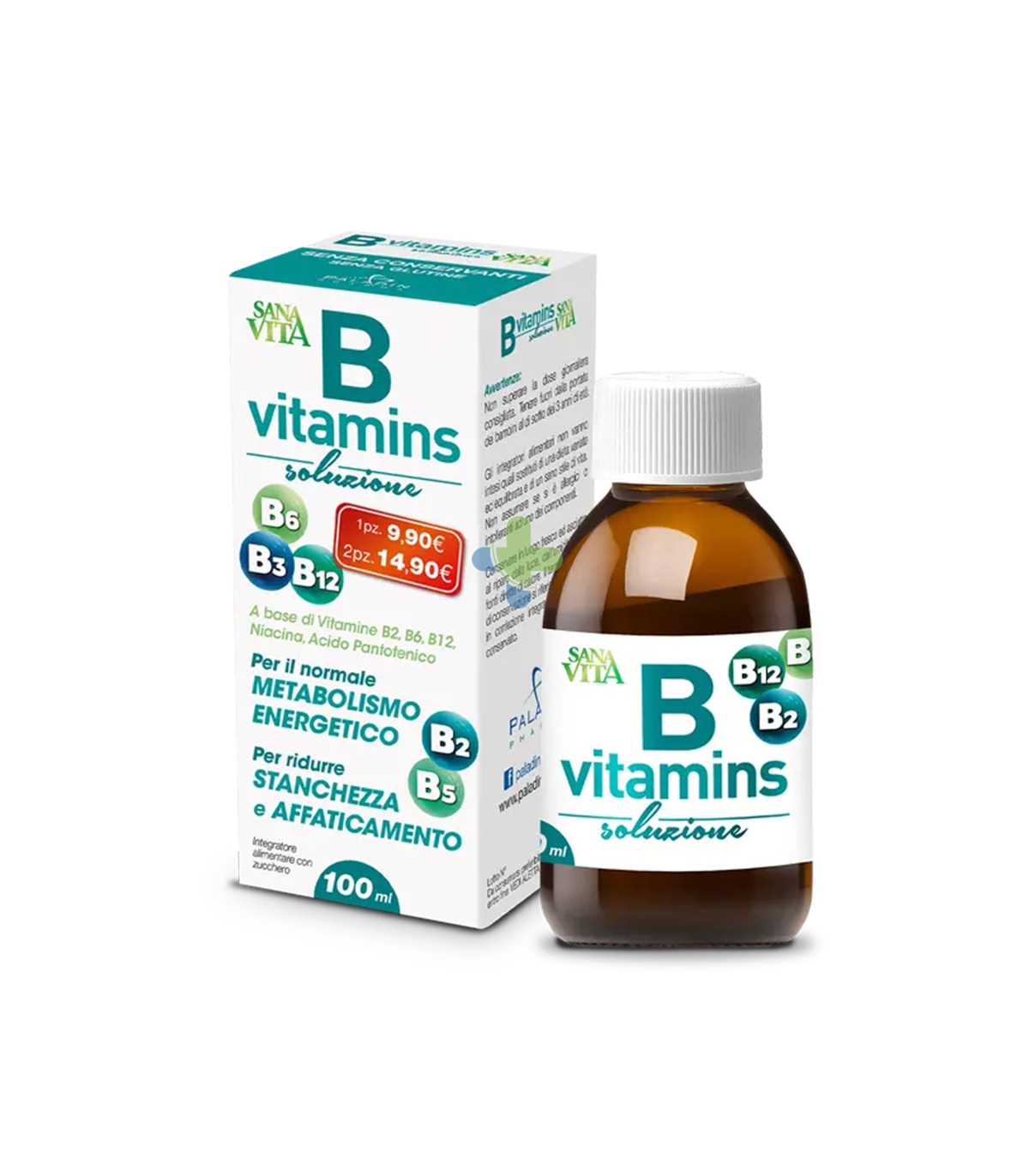 Paladin Pharma Sanavita B-Vitamins Soluzione Vitamina B 100ml