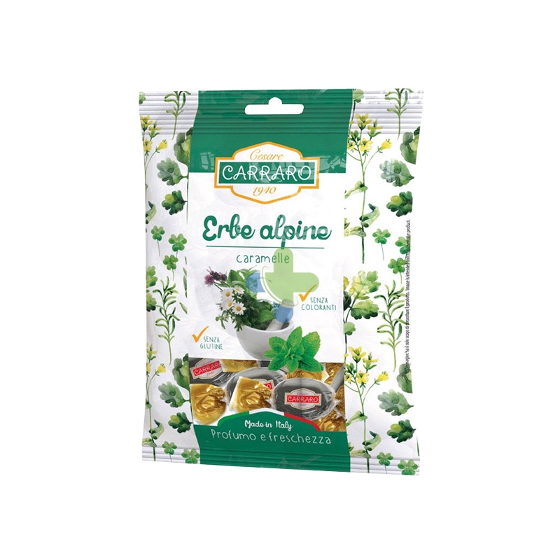 Gocce di benessere Busta di Caramelle Erbe Alpine 100gr