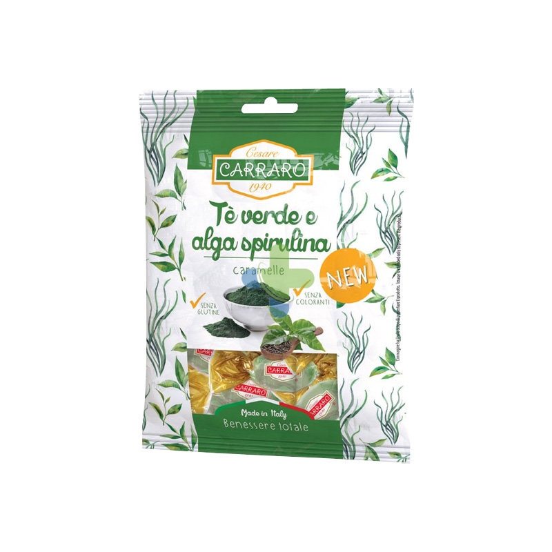 Gocce di benessere Busta di Caramelle T� Verde Alga Spirulina 100gr