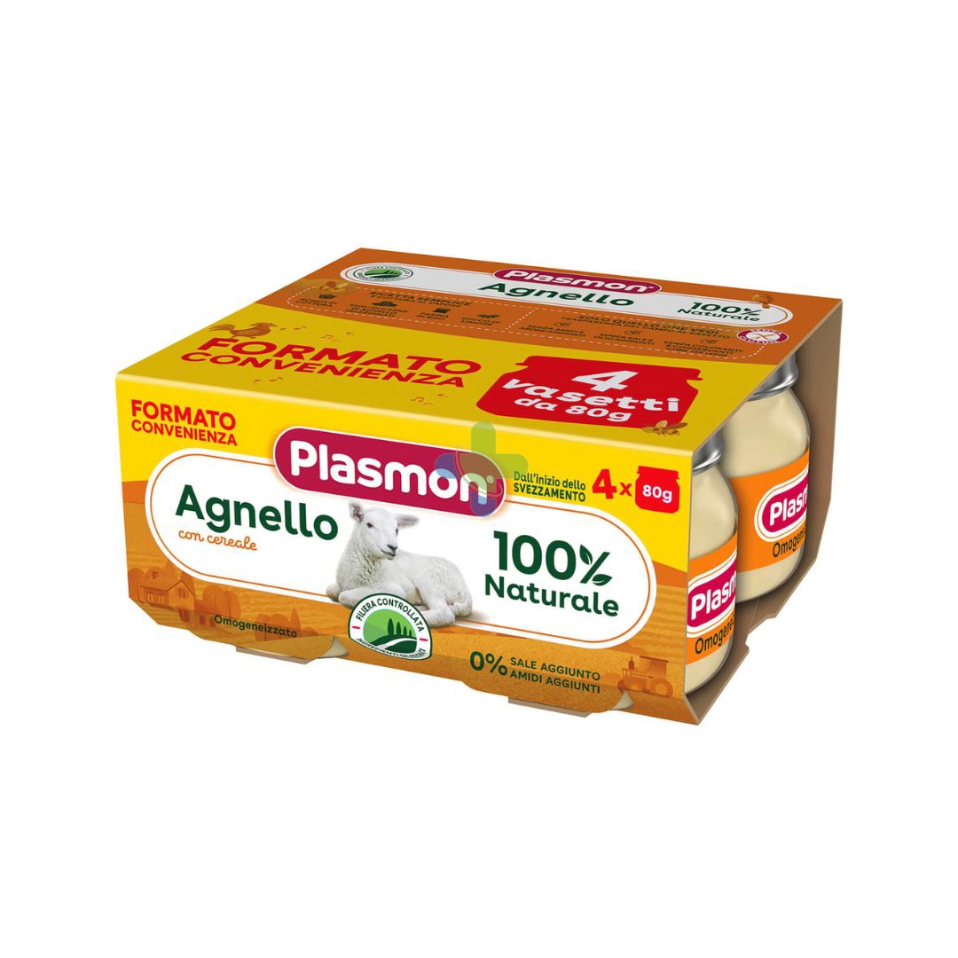 Plasmon Omogeneizzato di Carne con Agnello e Cereale 4x80g