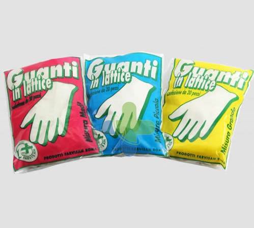 Farvisan Guanto Latt Gr 20pz