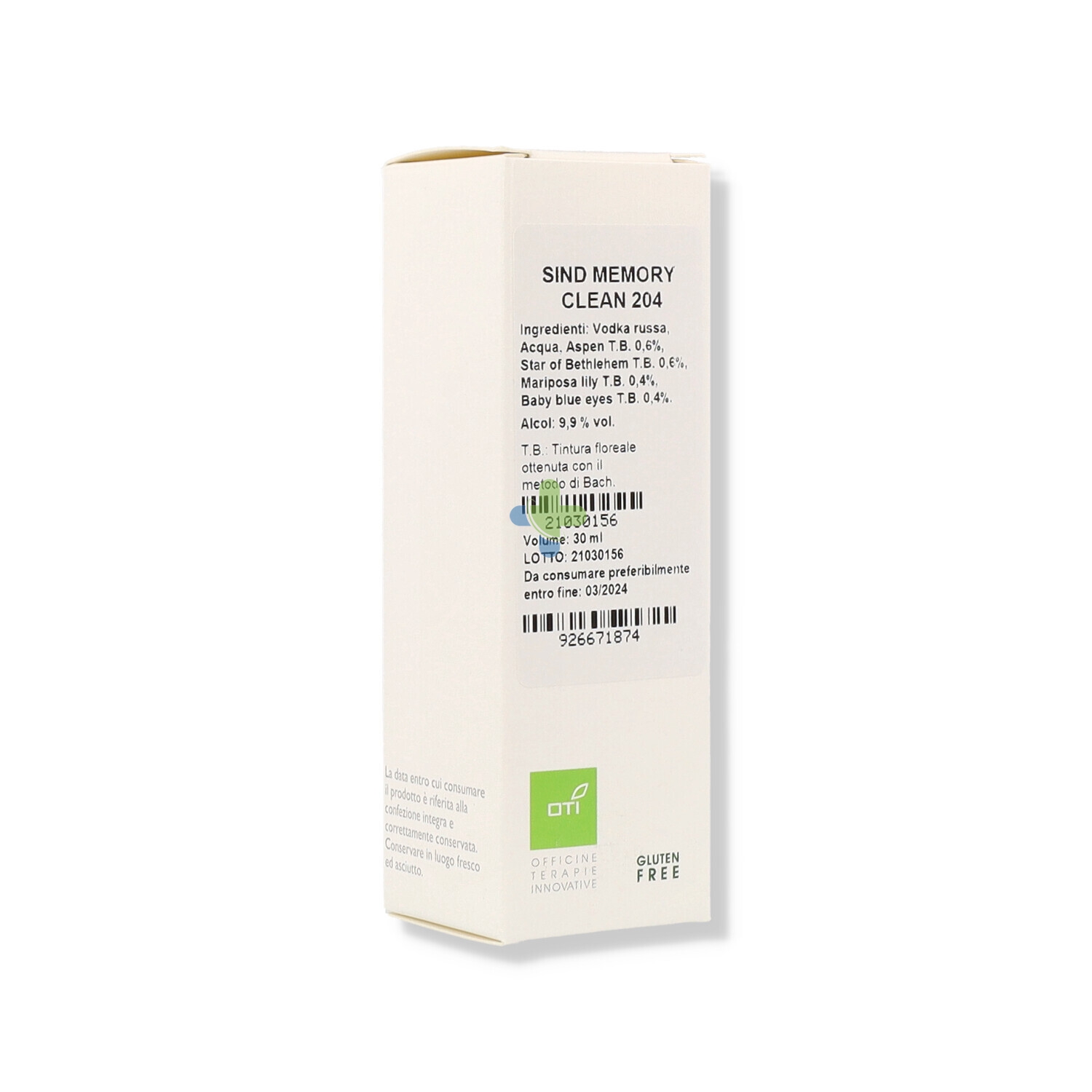 Oti Sind Memory Clean 204 Gtt 30ml