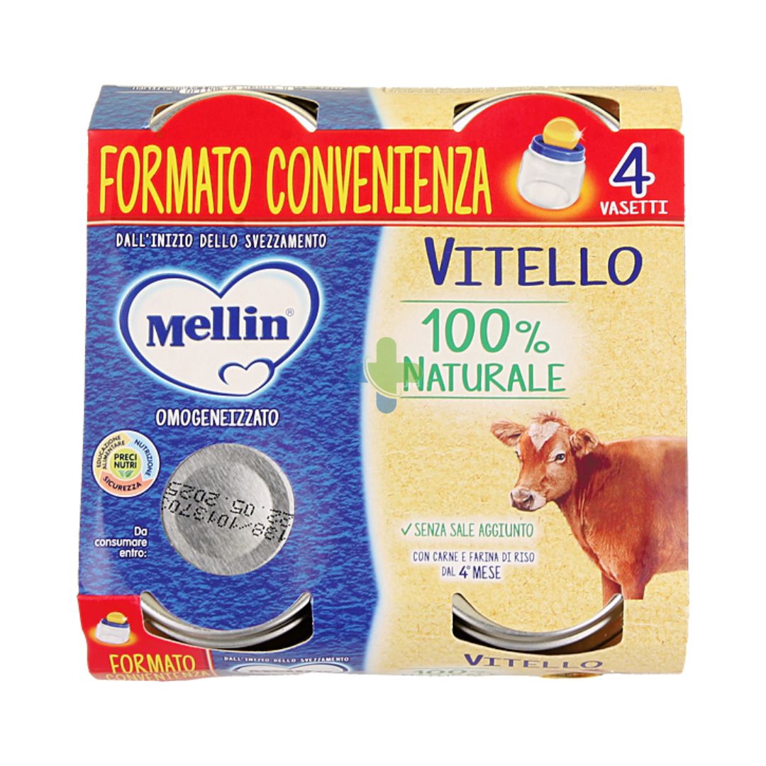 Mellin Omogeneizzato Vitello 100% Naturale 4x80g