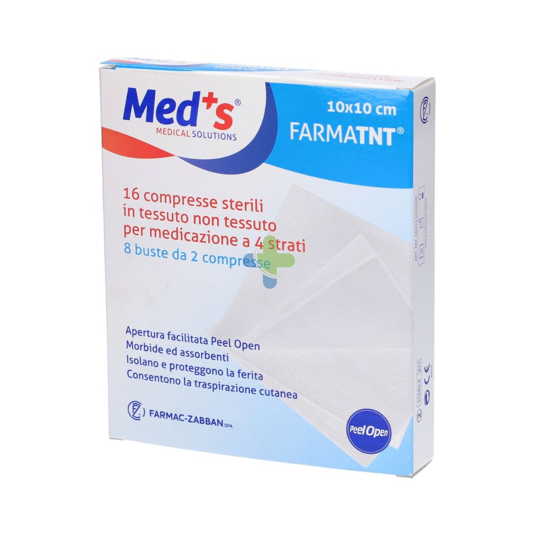 Med's Farmac-zabban Garza Tnt 10x10cm 100pz