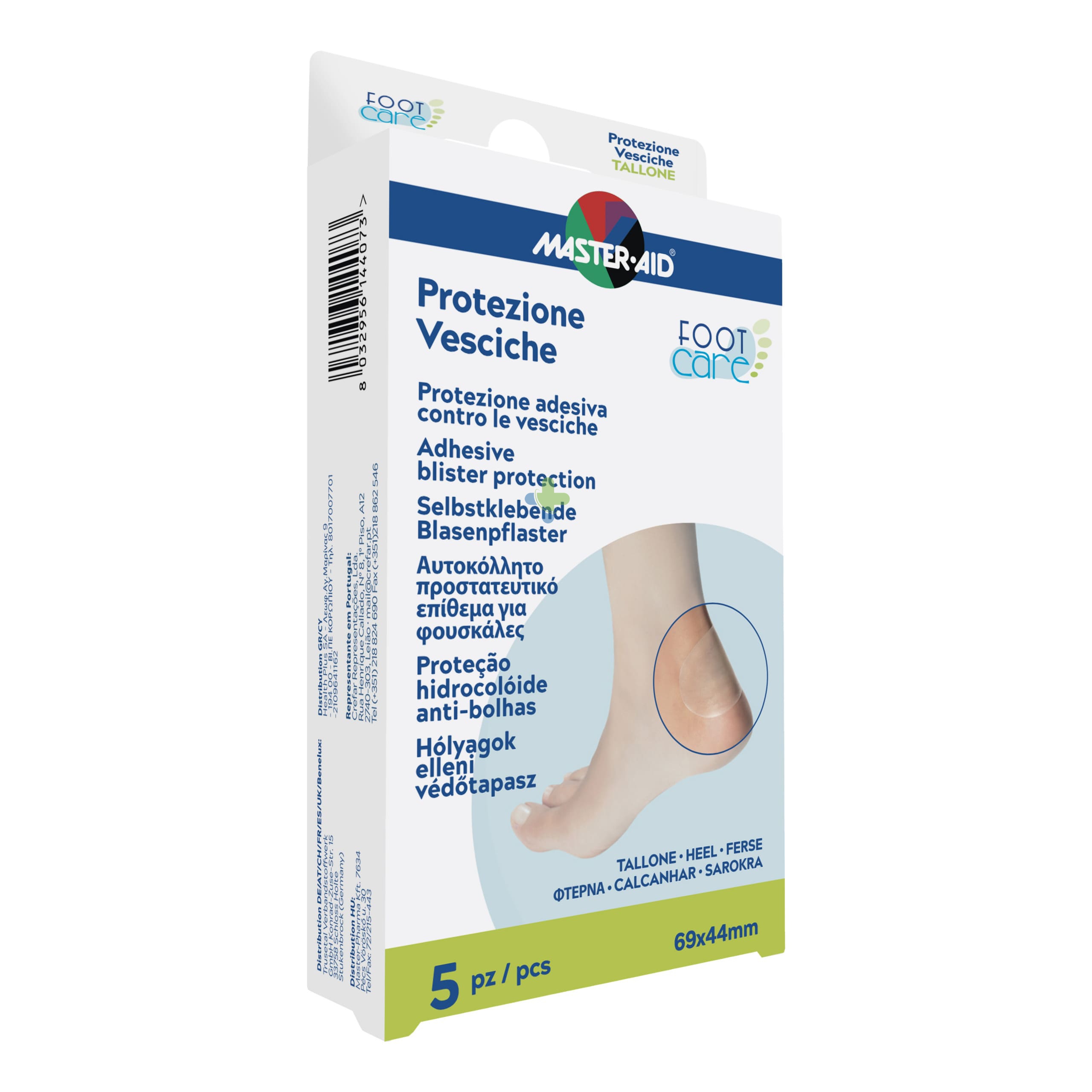 Master Aid Foot Care M-aid Vesciche Prot Tallone5pz