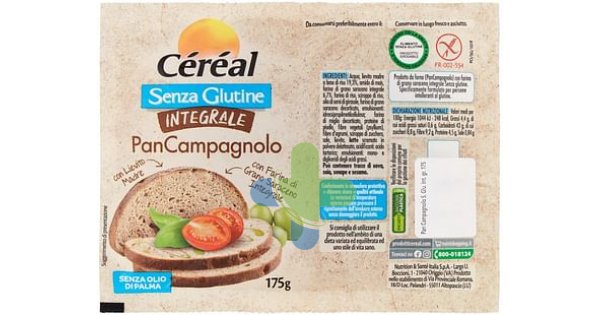 Nutrition & Sante' Italia Cereal Sg Integr Pancampagnolo