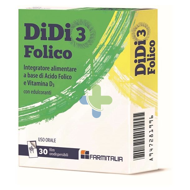 Farmitalia Ind.chim.farm. Didi3 Folico 30film Orodispers