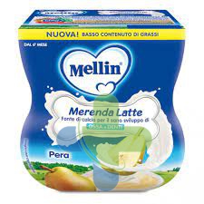 Mellin La Merenda Mellin Mer Latte Pera 2x100g