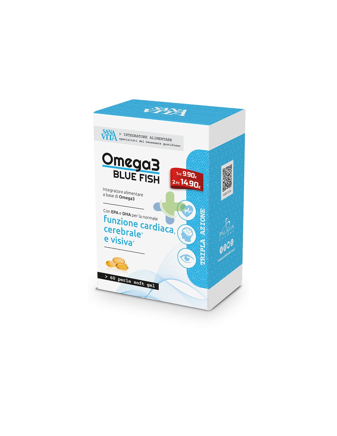 Paladin Pharma Sanavita Omega 3 Blue Fish 60 Capsule