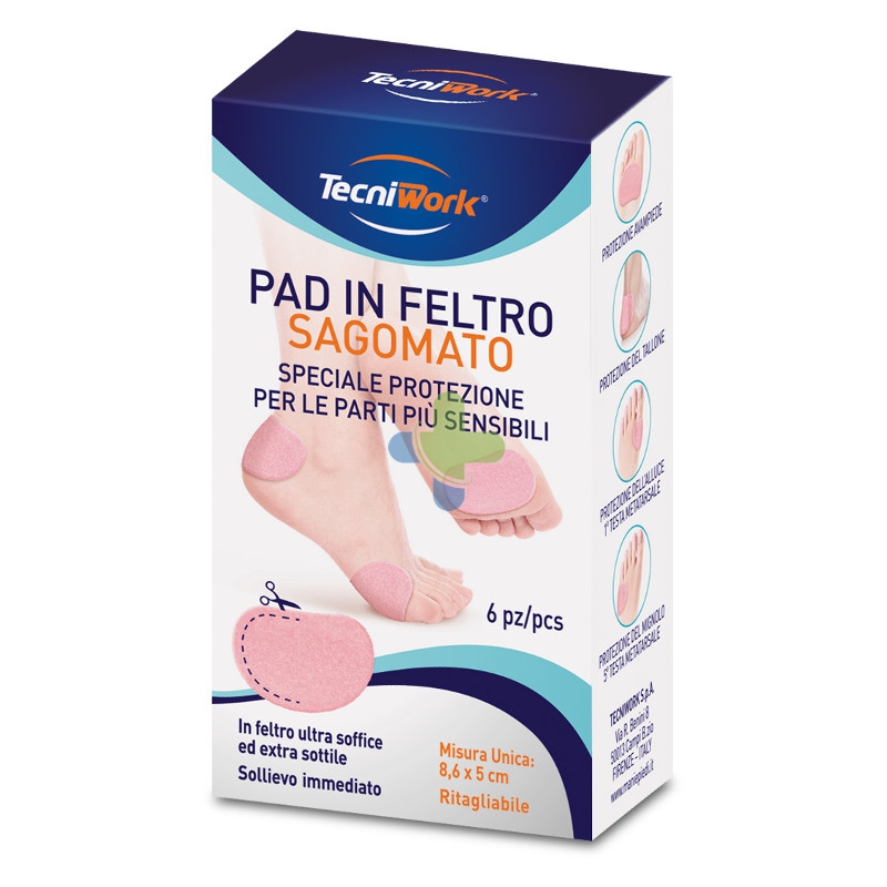 Tecniwork Pad In Feltro Sagomato 8x6x5cm