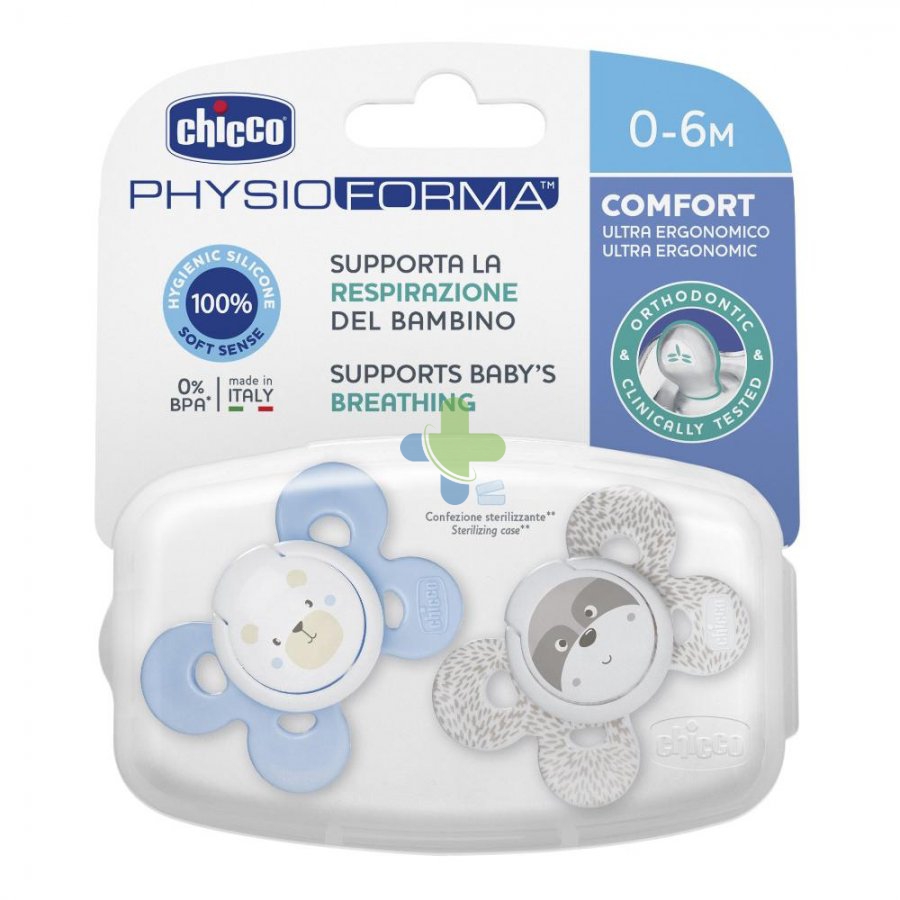 Chicco Ch Succh Comf Boy Sil 0-6m 2p