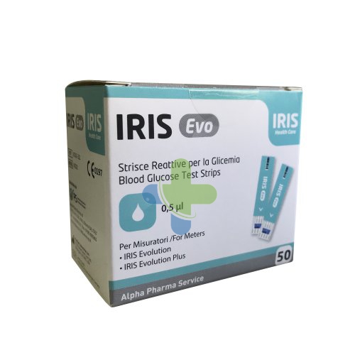 Alpha Pharma Service Iris Evo Strisce Glicemia 50pz