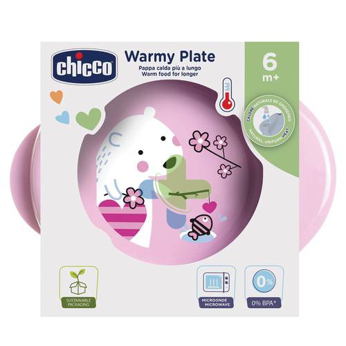 Chicco Ch Piatto Pappacalda 6m+ Rosa