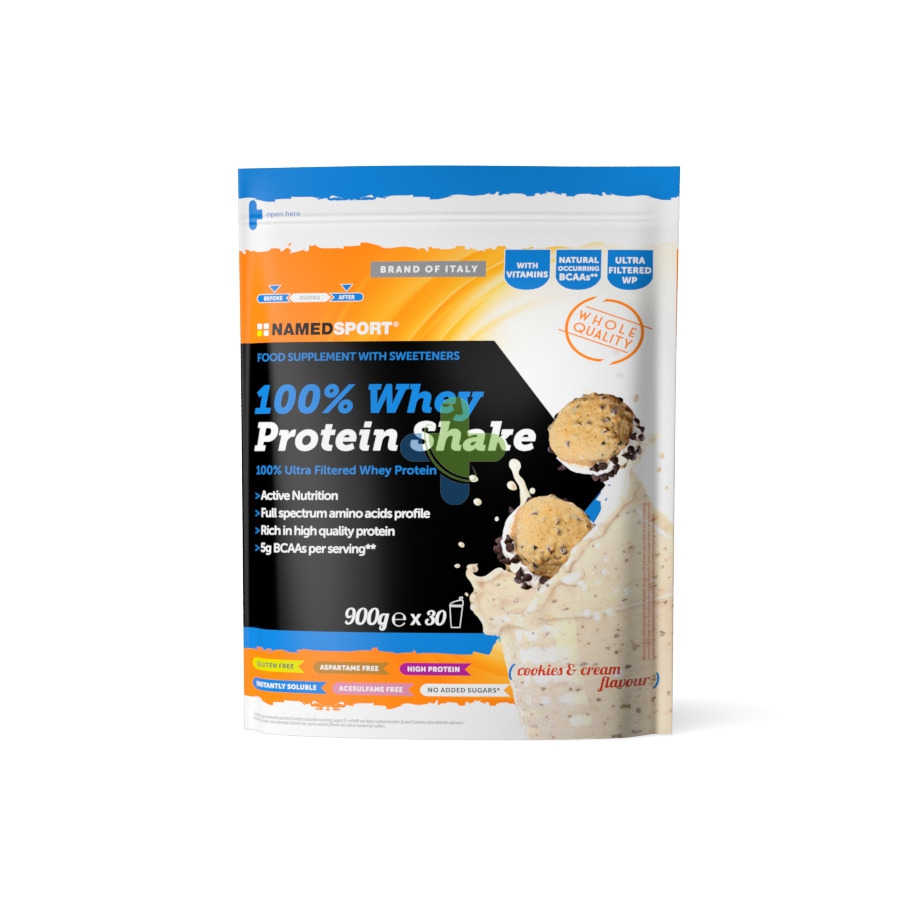 NAMED SPORT 100% WHEY PROTEIN SHAKE COOKIES & CREAM - 900G