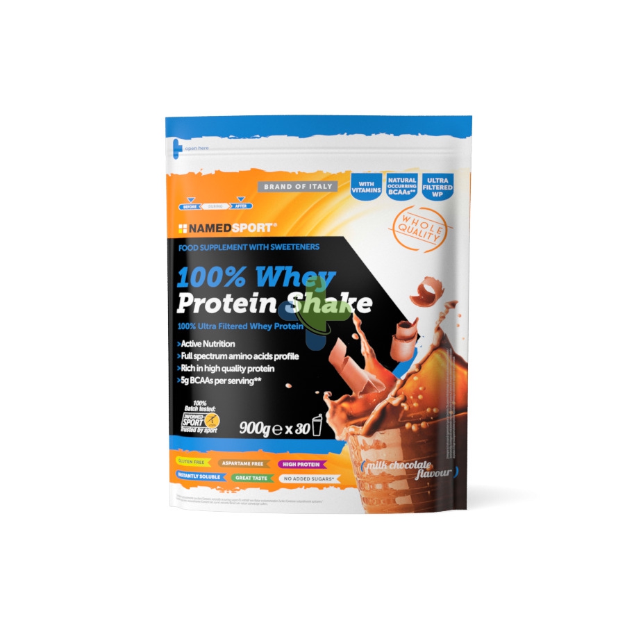 NAMED SPORT 100% WHEY PROTEIN SHAKE MILK CHOCOLATE - 900G