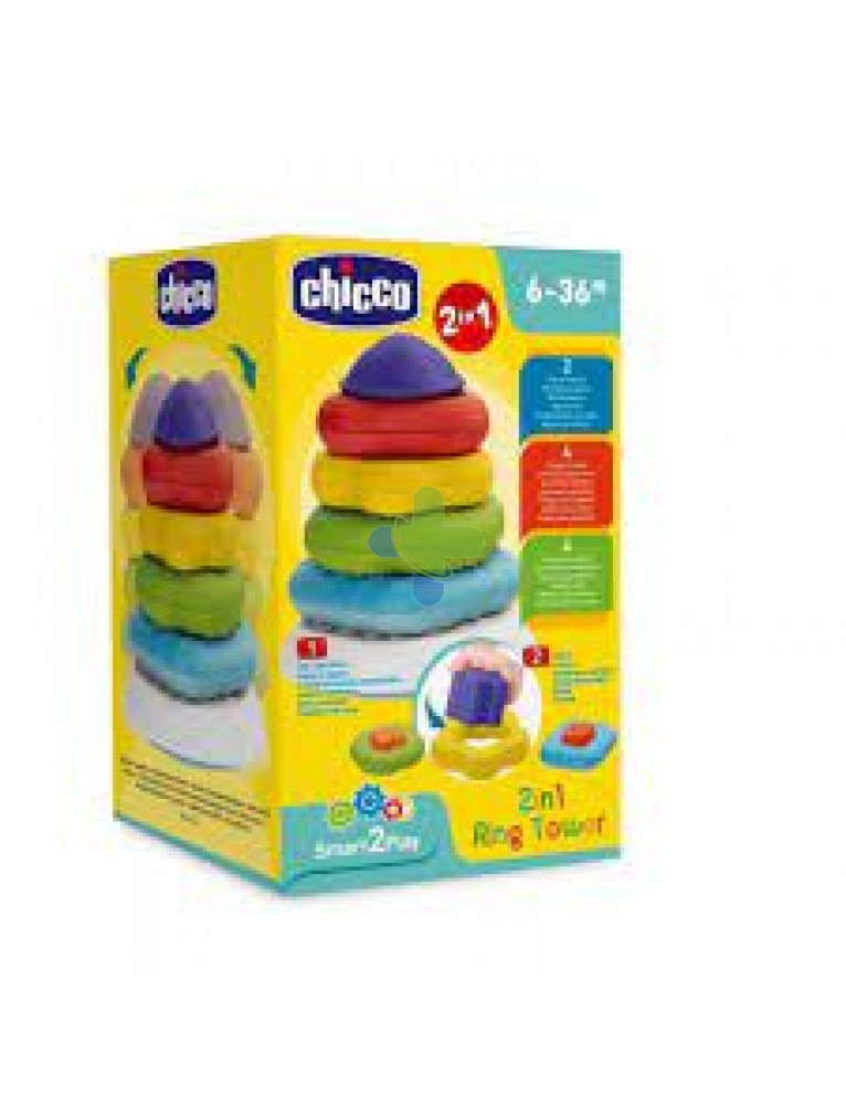 Chicco Ch Gioco 2 In 1 Torre Anelli