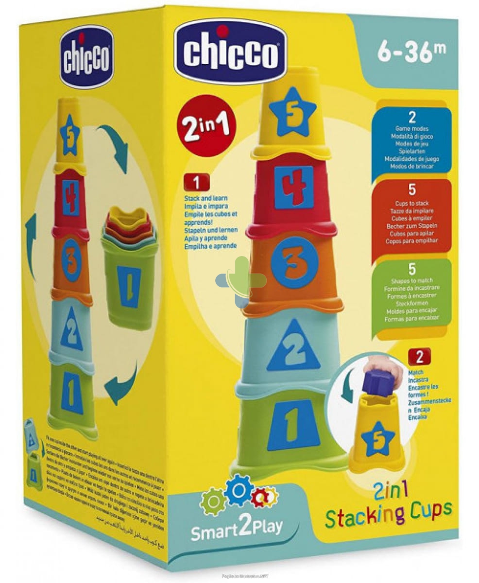 Chicco Ch Gioco 2 In 1 Tazze Impilabi