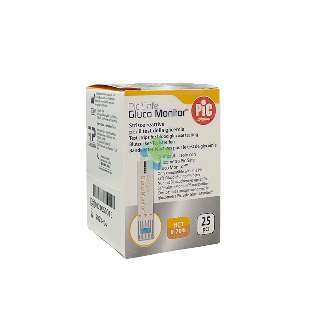 Pic Glucotest Pic Strisce Gluco Monitor 25pz