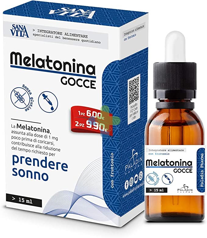 Paladin Pharma Sanavita Melatonina Gocce 15ml