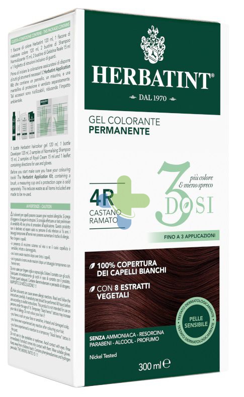 Herbatint 3dosi 4r 300ml