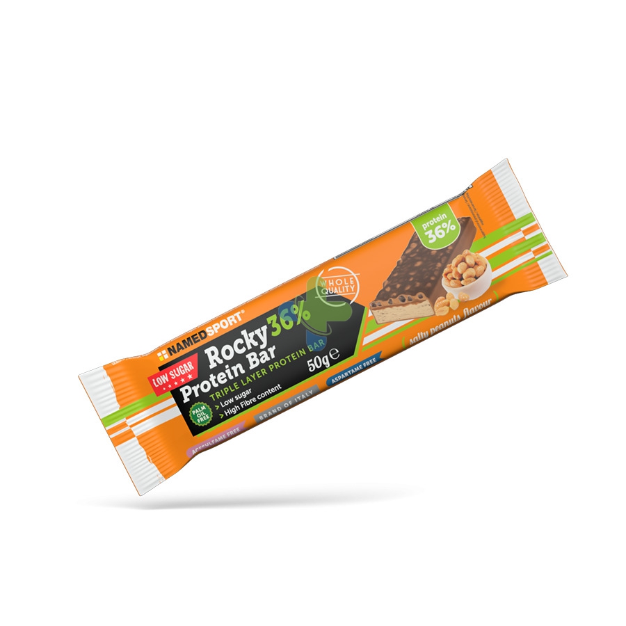 NAMED SPORT ROCKY 36% PROTEIN BAR SALTY PEANUTS - 50G