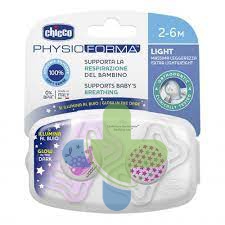 Chicco Ch Succh Light Lumi Sil2-6m 2p