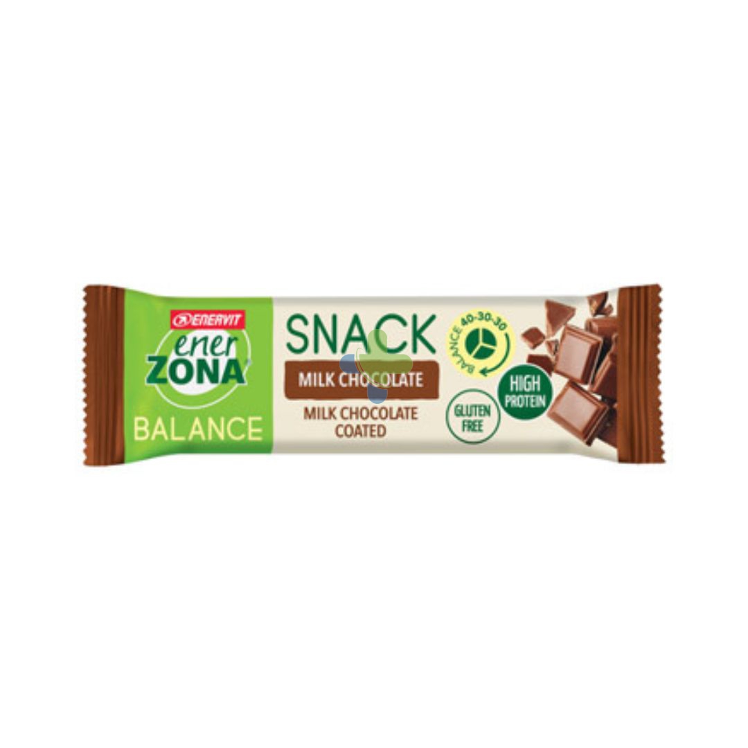 Enervit Enerzona Barretta Snack Cioccolato a Latte 33g scad 1 Luglio 2025